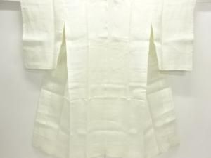 アンティーク　本麻すかし織流水に花模様長襦袢